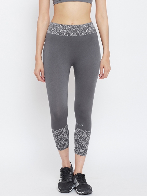 

C9 AIRWEAR Women Grey Solid Regular Fit Capris