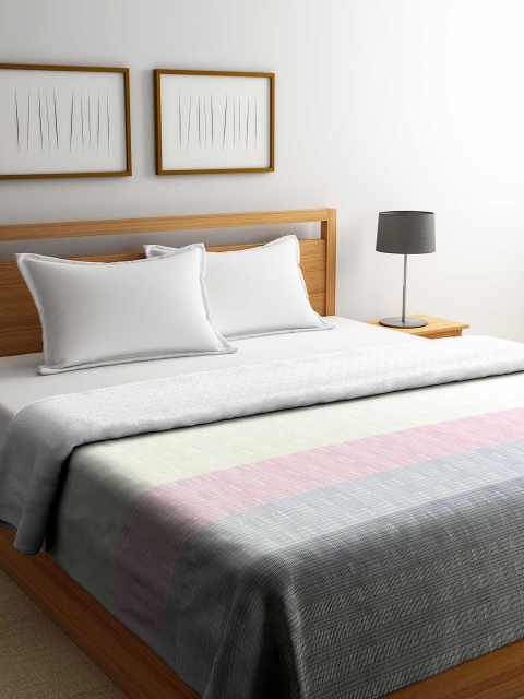 

Portico New York Pink & Beige Geometric AC Room 120 GSM Double Bed Comforter
