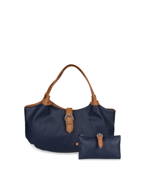 

OsaiZ Blue Solid Shoulder Bag