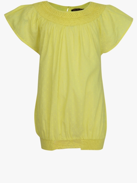 

Yellow Casual Top