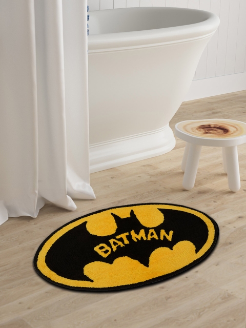 

Saral Home Kids Black & Yellow Printed Batman Microfibre Tufted Bath Rug