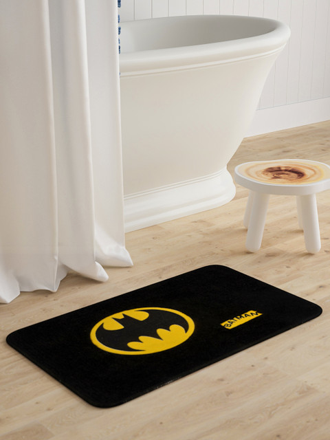

Saral Home Kids Black Printed Microfibre Tufted Bath Rug