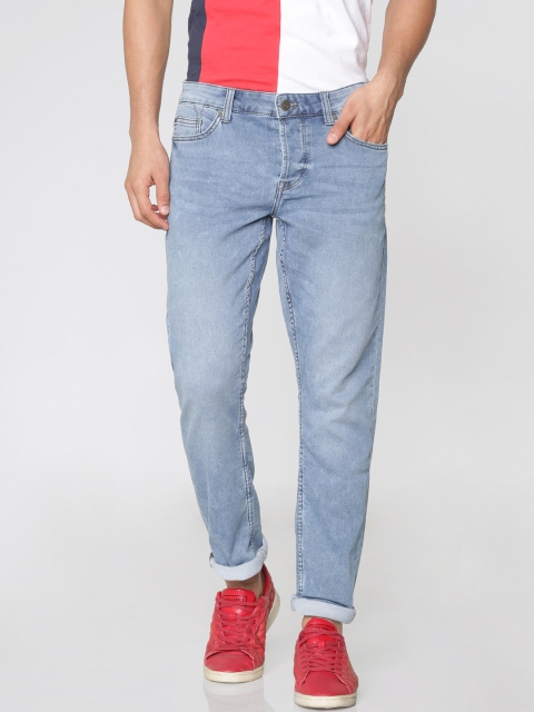 ONLY & SONS Men Blue Slim Fit Mid-Rise Clean Look Jeans