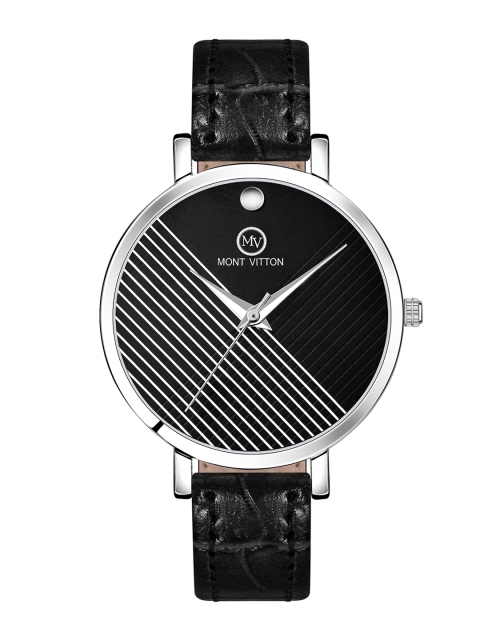 

MONTVITTON Women Black Analogue Watch MV11040