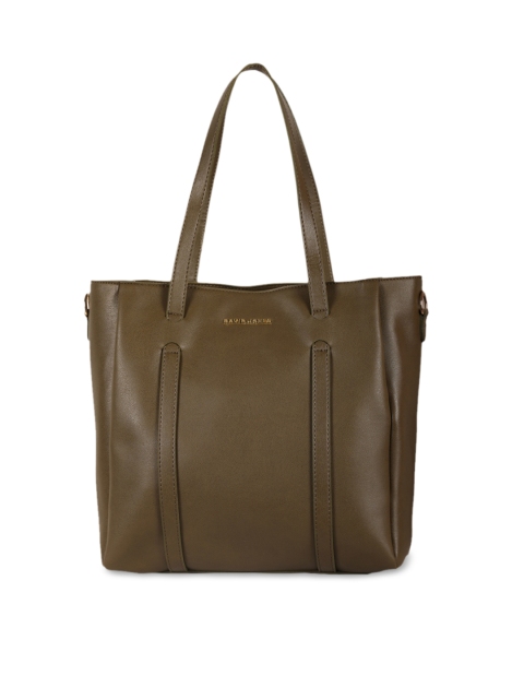 

David Jones Olive Green Solid Shoulder Bag