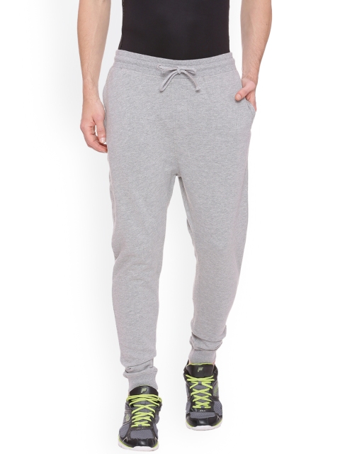 

Basics Men Grey Melange Solid Slim-Fit Joggers