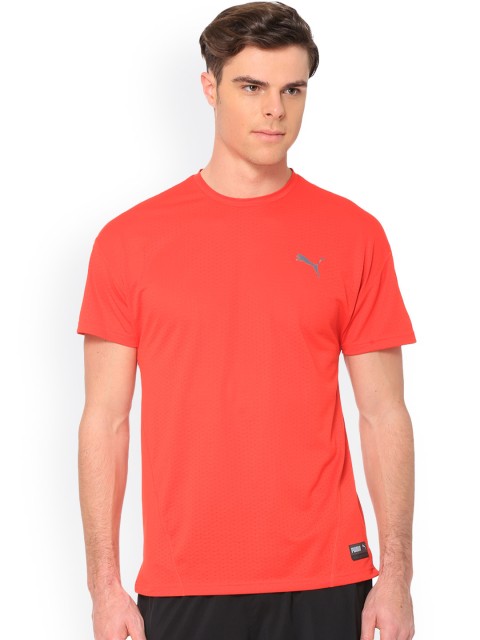 

Puma Men Red A.C.E. SS Solid Round Neck Training T-Shirt