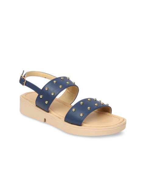 

VALIOSAA Women Blue Solid Sandals