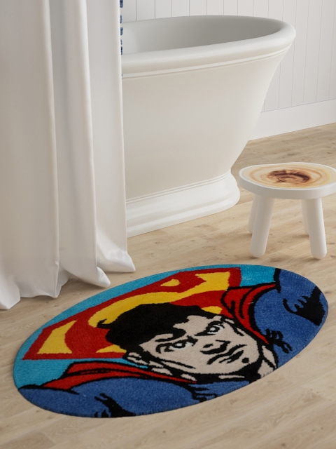 

Saral Home Kids Multicoloured Printed Microfibre Tufted Bath Rug, Multi
