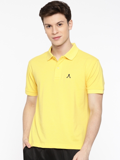 

ACTIMAXX Men Yellow Solid Polo Collar T-shirt