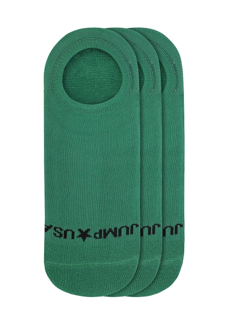 

JUMP USA Men Pack of 3 Solid Shoe Liners, Green