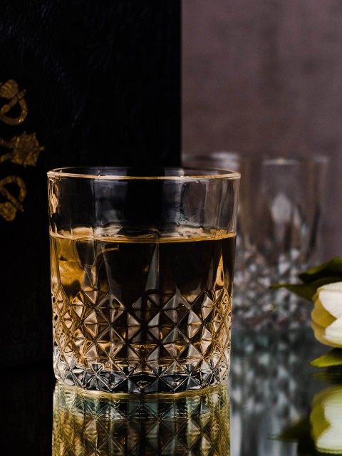 

GOODHOMES Set of 6 Transparent Whisky Glasses 320 ml each