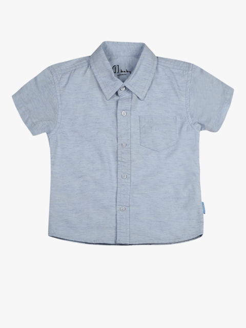 

Light Blue Regular Fit Casual Shirt