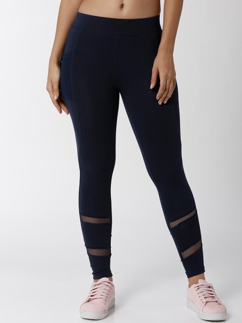 

De Moza Womens Active Ankle Leggings Dark Navy Blue