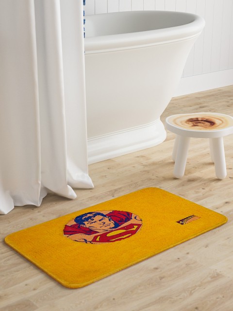 

Saral Home Kids Yellow Printed Microfibre Tufted Bath Rug