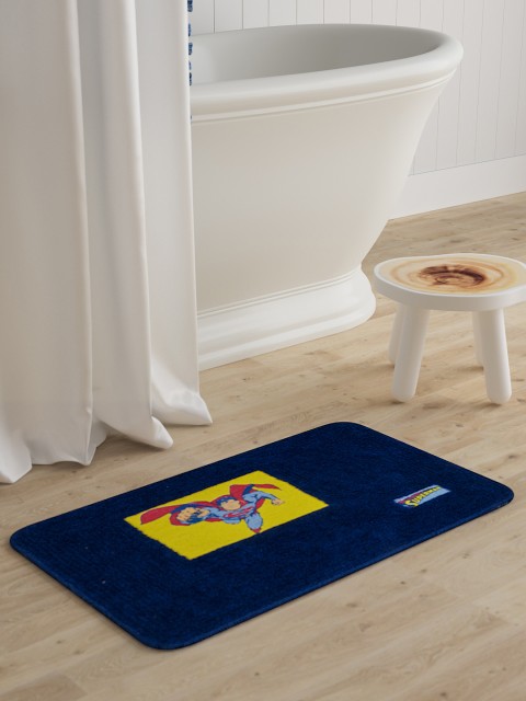 

Saral Home Kids Blue Printed Microfibre Tufted Bath Rug