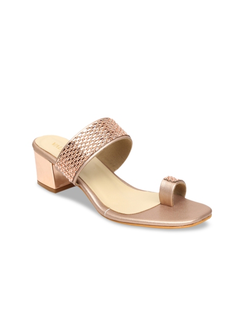 

VALIOSAA Women Rose Gold Textured Heels