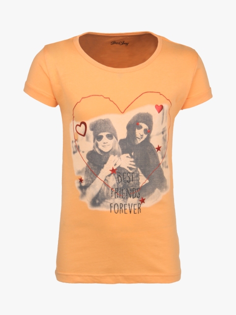 

Orange Casual Top