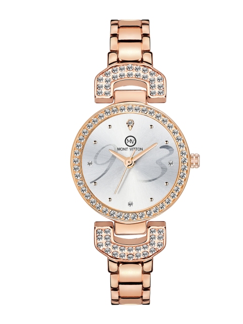 

MONTVITTON Women Silver-Toned Analogue Watch