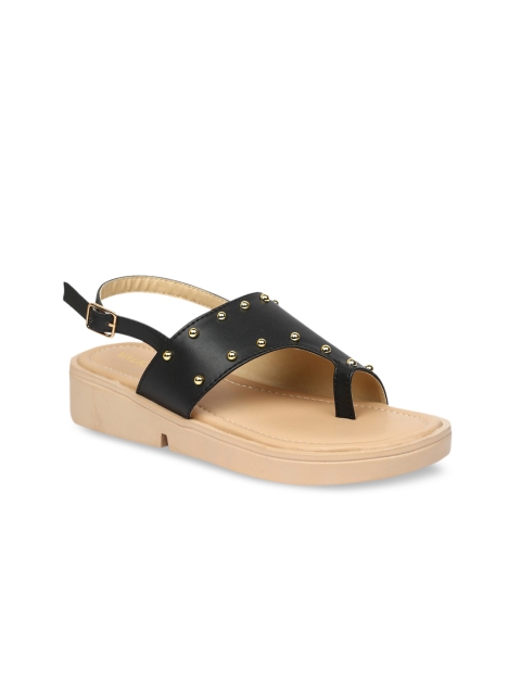 

VALIOSAA Women Black Solid One Toe Flats