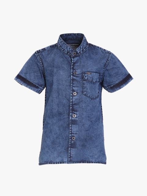 

Blue Regular Fit Casual Shirt