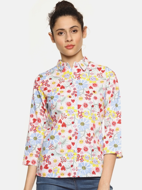 

AARA Women Multicoloured Regular Fit Printed Casual Shirt, Multi