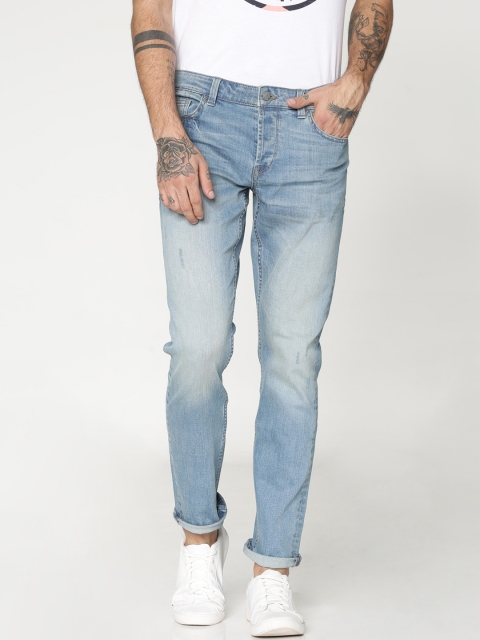 

ONLY & SONS Men Blue Slim Fit Mid-Rise Clean Look Jeans