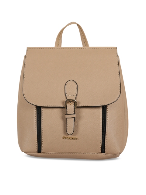 

David Jones Women Beige Solid Backpack