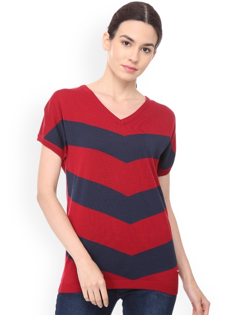

Van Heusen Woman Red Printed Top