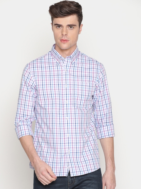 

Double Two Men Multicoloured Slim Fit Checked Casual Shirt, Multi