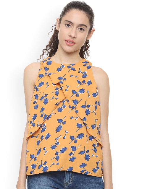 

Van Heusen Women Yellow Printed Top