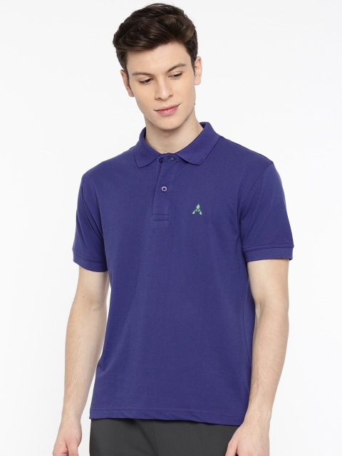 

ACTIMAXX Men Blue Solid Polo Collar T-shirt