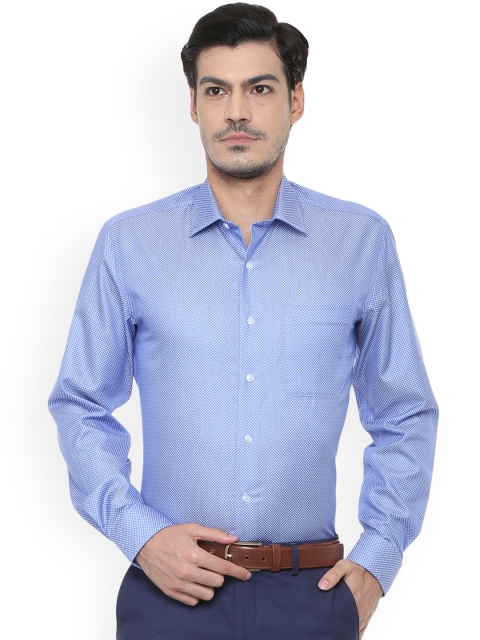 

Louis Philippe Men Blue Slim Fit Printed Formal Shirt
