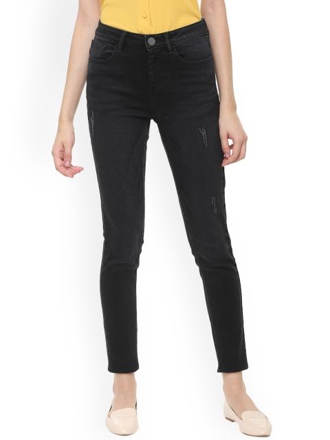 

Van Heusen Woman Black Skinny Fit Mid-Rise Clean Look Stretchable Jeans