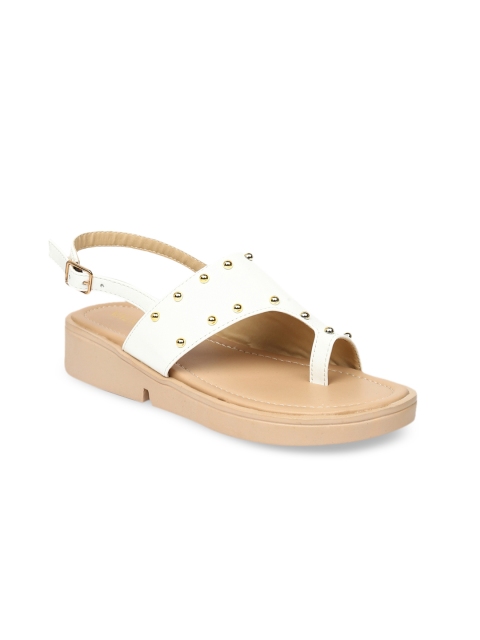 

VALIOSAA Women White Embellished Sandals