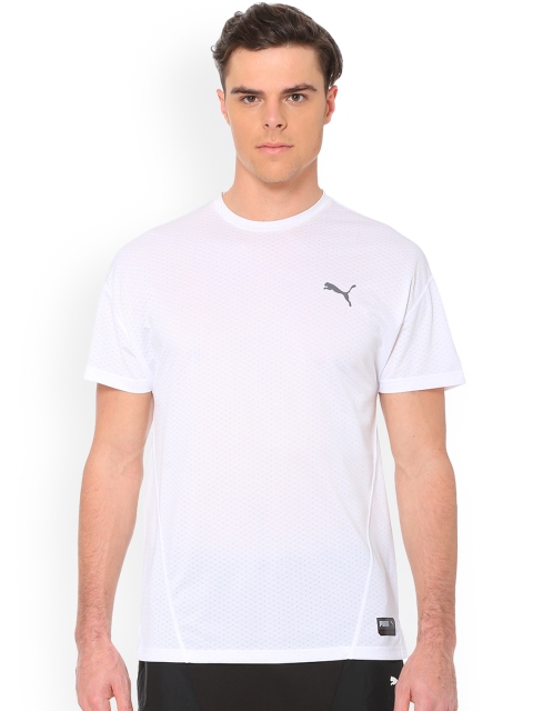 

Puma Men White A.C.E. SS Solid Round Neck Training T-Shirt