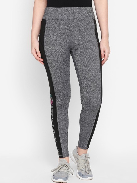 

Ajile by Pantaloons Women Grey Solid Slim Fit Tights