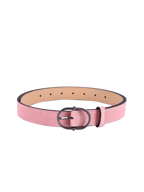 

BuckleUp Women Pink Textured Belt