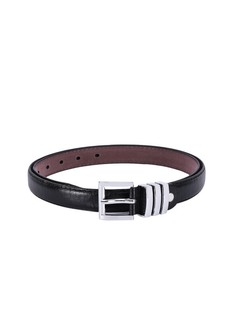 

BuckleUp Women Black Solid Belt