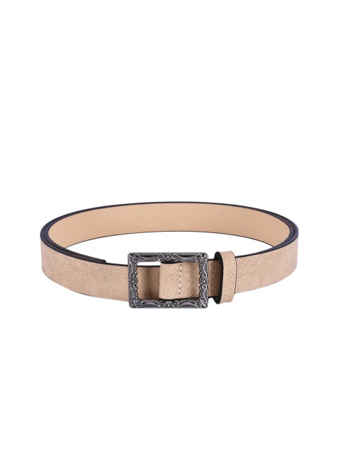 

BuckleUp Women Peach-Coloured Solid Belt