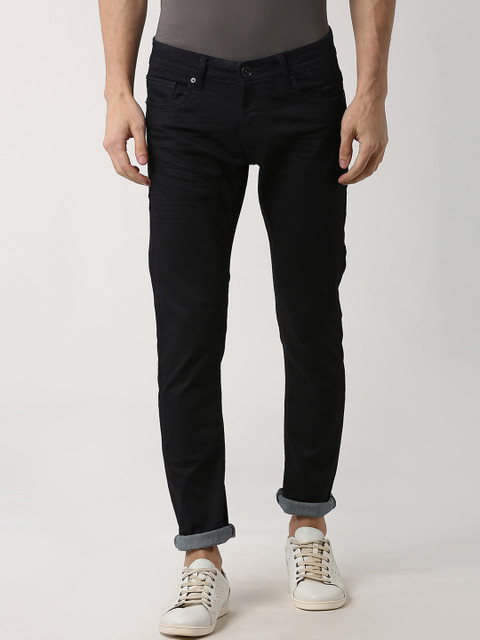 

Peter England Casuals Men Navy Blue Slim Fit Mid-Rise Clean Look Stretchable Jeans