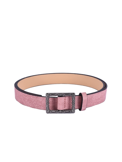 

BuckleUp Women Pink Solid Belt