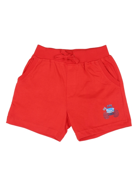 

Pantaloons Baby Boys Red Solid Regular Fit Regular Shorts