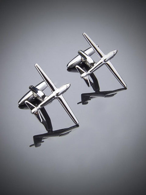 

shaze Silver-Plated Quirky Cufflinks