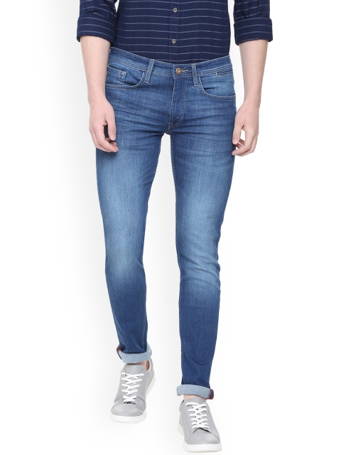 

Solly Jeans Co. Men Blue Skinny Fit Mid-Rise Clean Look Jeans