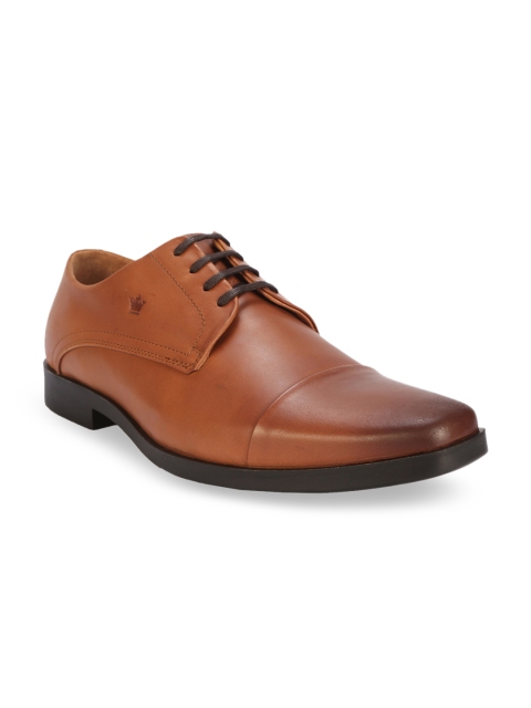 

Louis Philippe Men Brown Leather Formal Derbys
