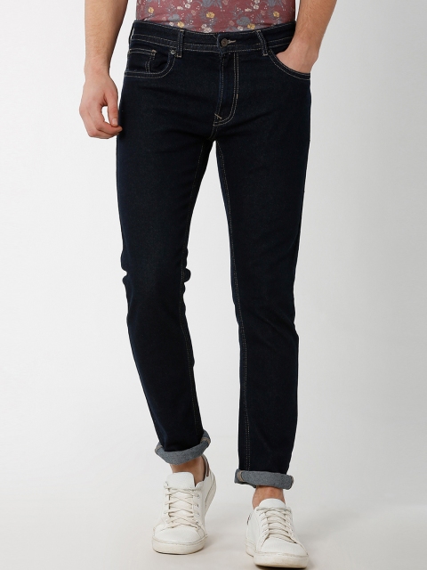 

Peter England Casuals Men Navy Blue Slim Fit Mid-Rise Clean Look Stretchable Jeans