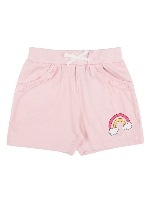 

Pantaloons Baby Girls Pink Solid Regular Fit Regular Shorts