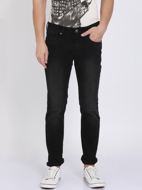 

Llak Jeans Men Black Skinny Fit Mid-Rise Clean Look Stretchable Jeans