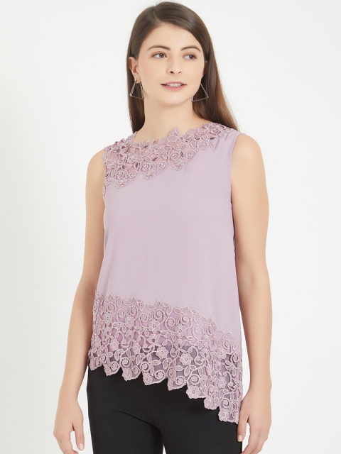 

Soie Women Mauve Solid Top